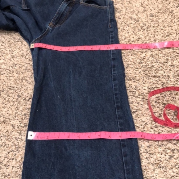 Princess Polly Wide Leg Cargo Jeans Size US 4 Dark Blue - Picture 8 of 11